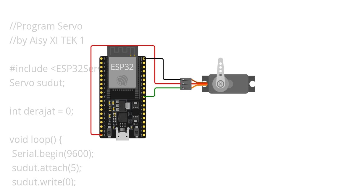 PROGRAM SERVO AISY  simulation