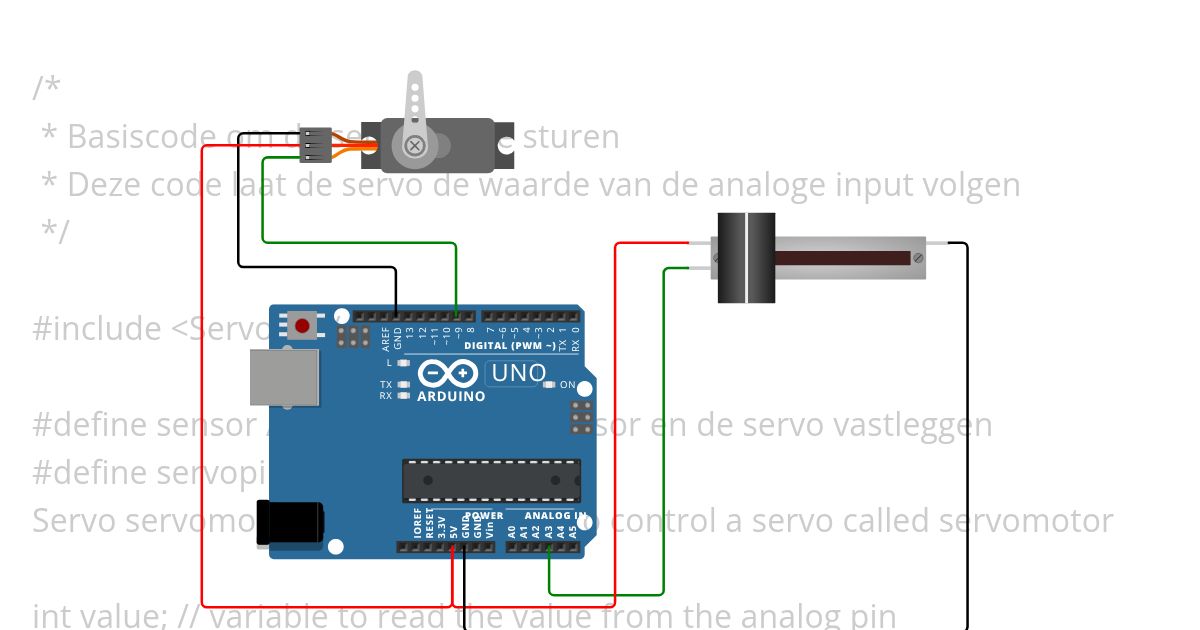 Servo PO a simulation