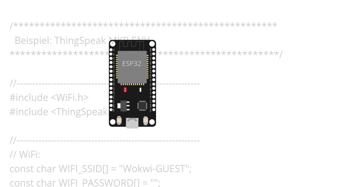 ESP32_ThingSpeak_MKR_ENV simulation