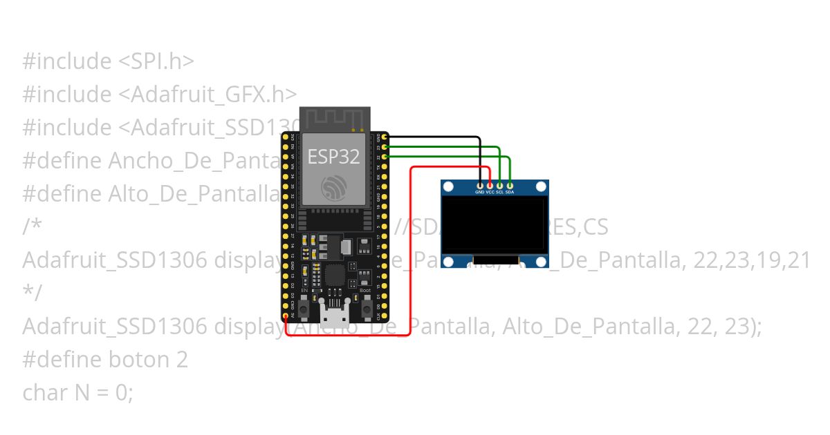 Pantalla OLED simulation