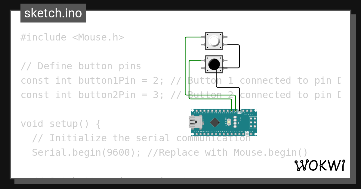 Scroll Wheel Buttons - Wokwi ESP32, STM32, Arduino Simulator