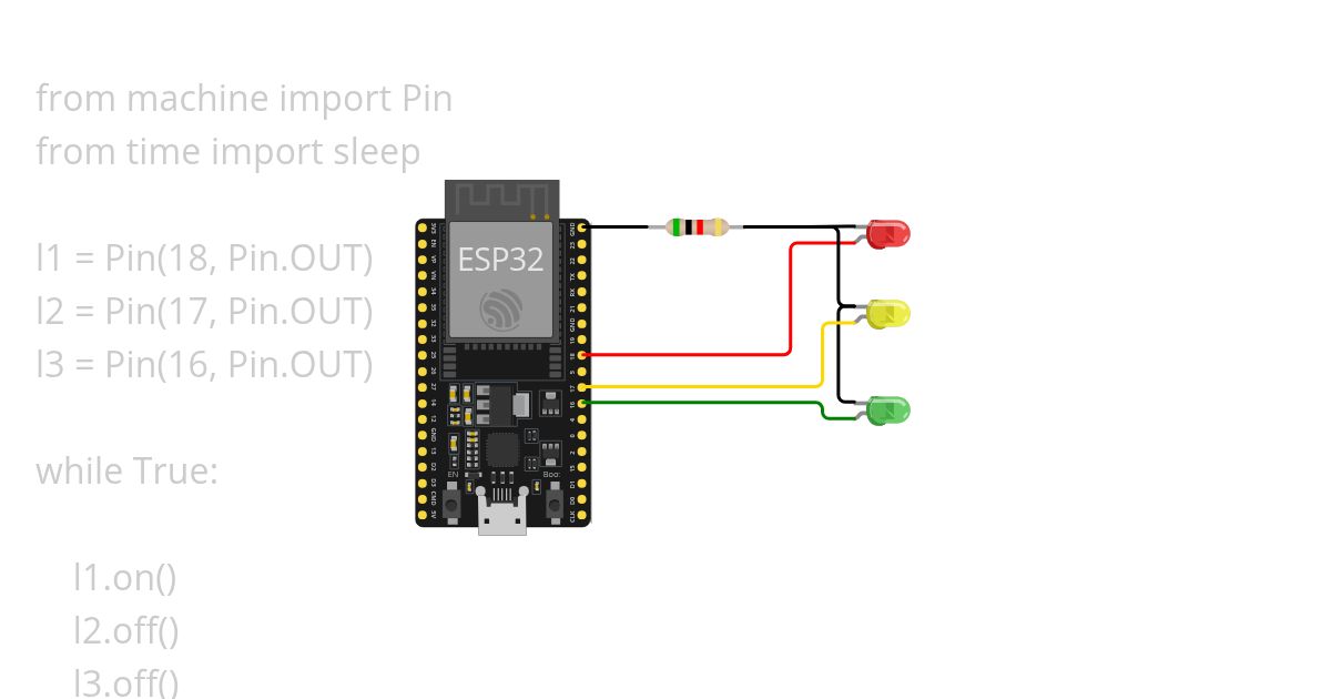 trafik lampu (timer loop) simulation
