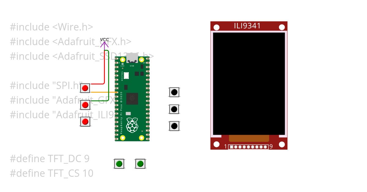Counter 2.0 Pi Pico simulation