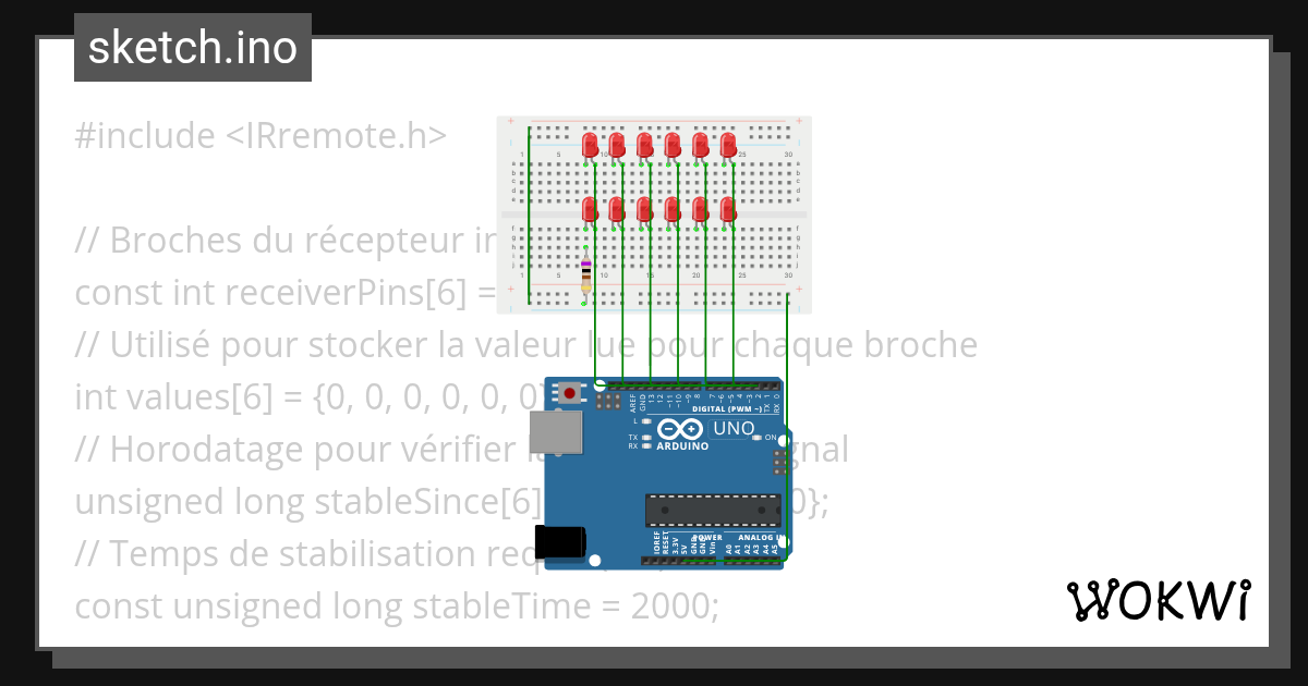 Magic with IR - Wokwi ESP32, STM32, Arduino Simulator