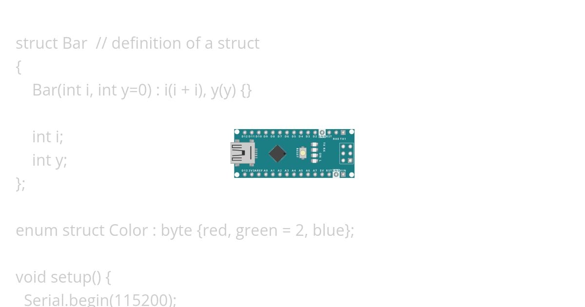 Struct Bar simulation