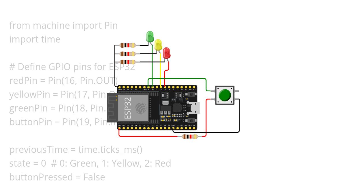mentor - micropyton - trafic light simulation