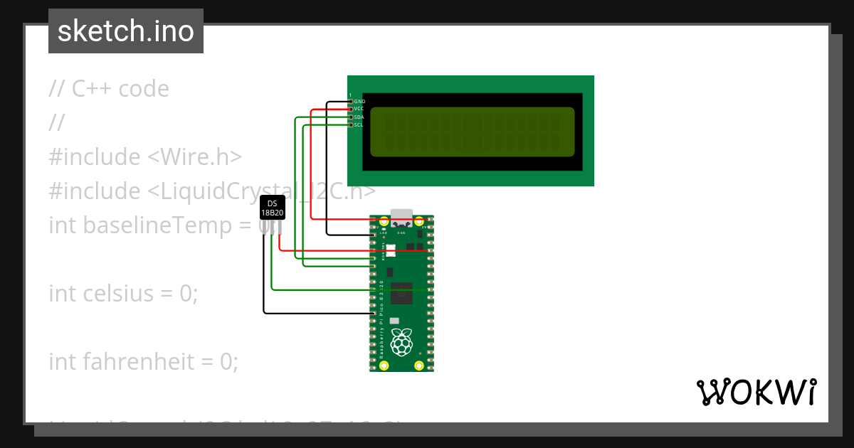 temperature new Wokwi ESP32, STM32, Arduino Simulator