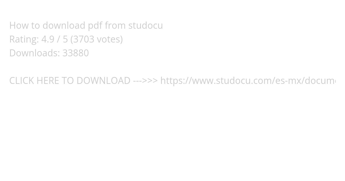 How to download pdf from studocu Copy simulation