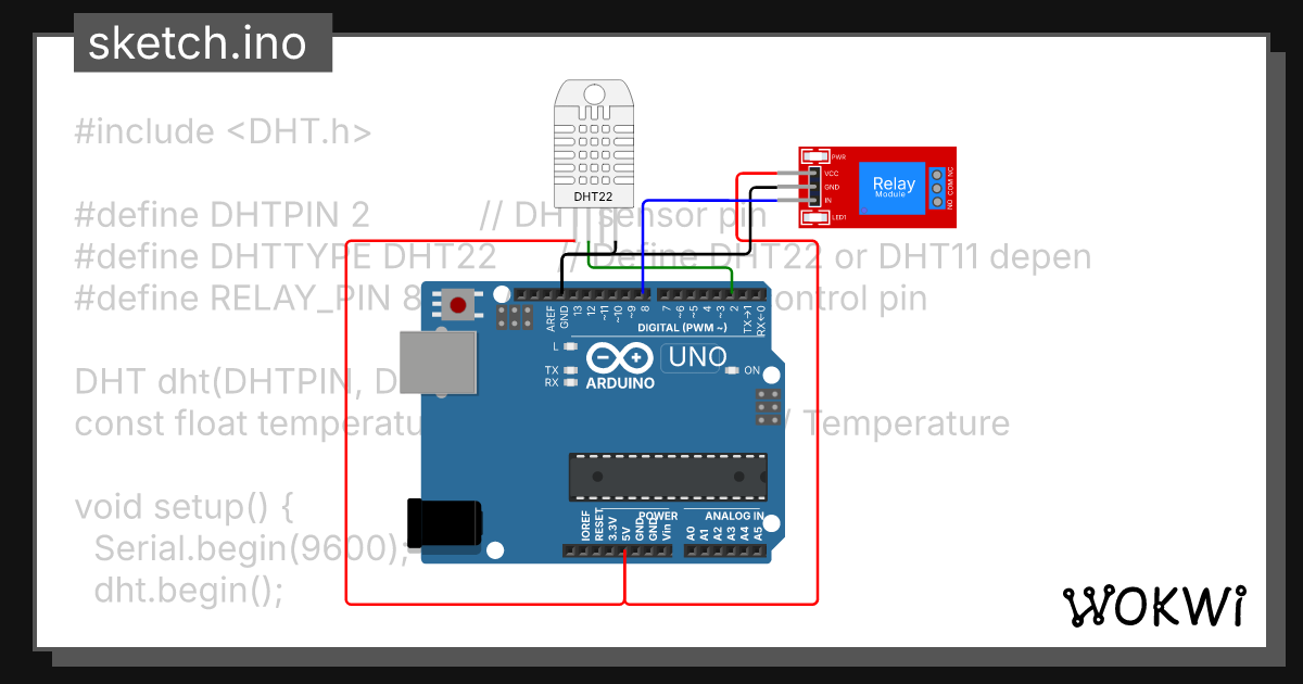 Automated Fan Control - Wokwi ESP32, STM32, Arduino Simulator