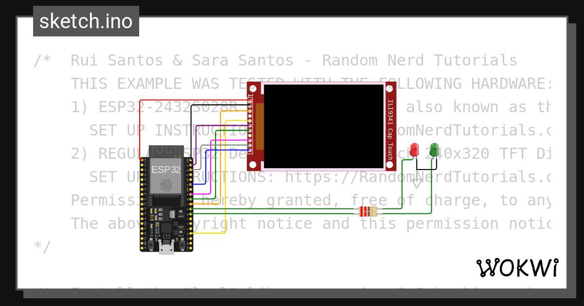 Wokwi - Online ESP32, STM32, Arduino Simulator