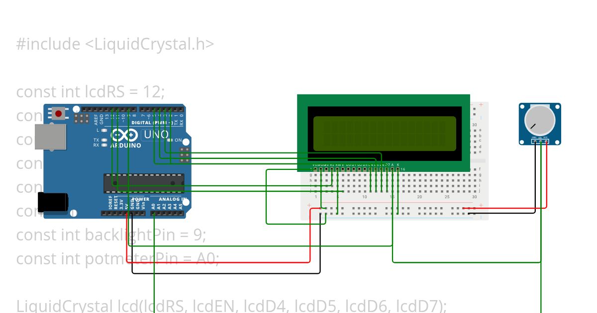 LCD 1 simulation