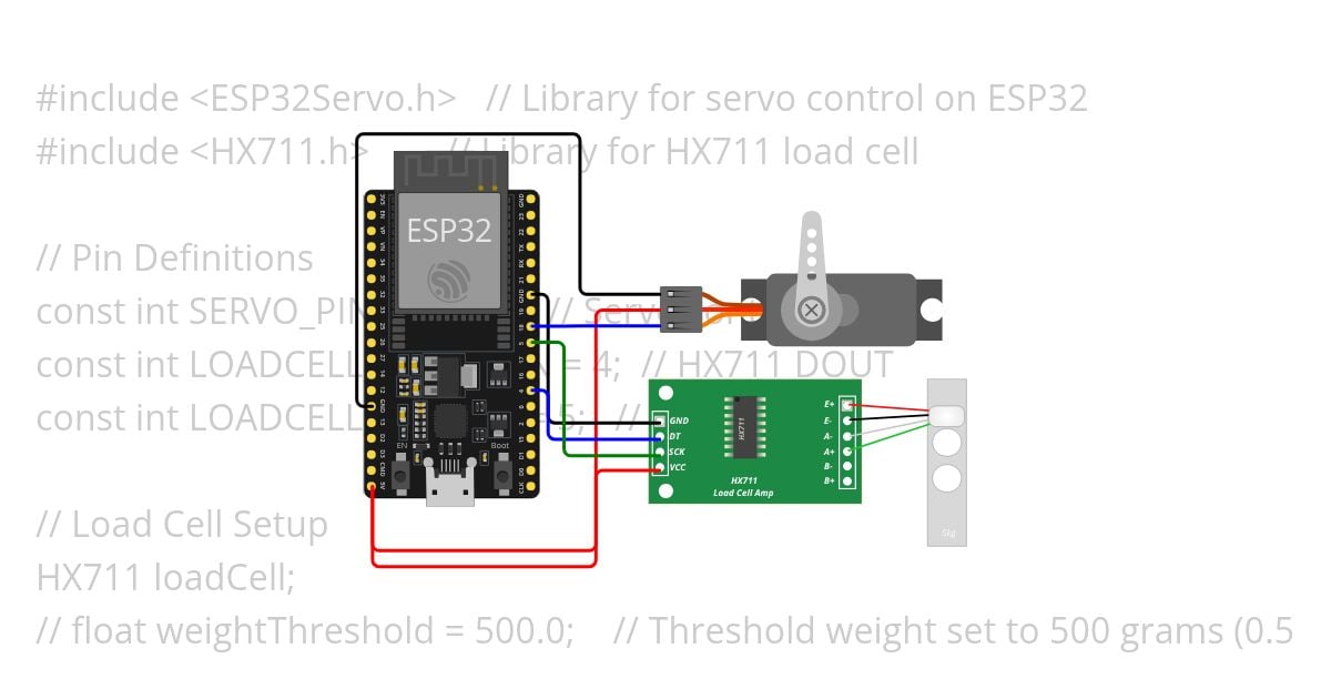 Servo+LoadCell simulation