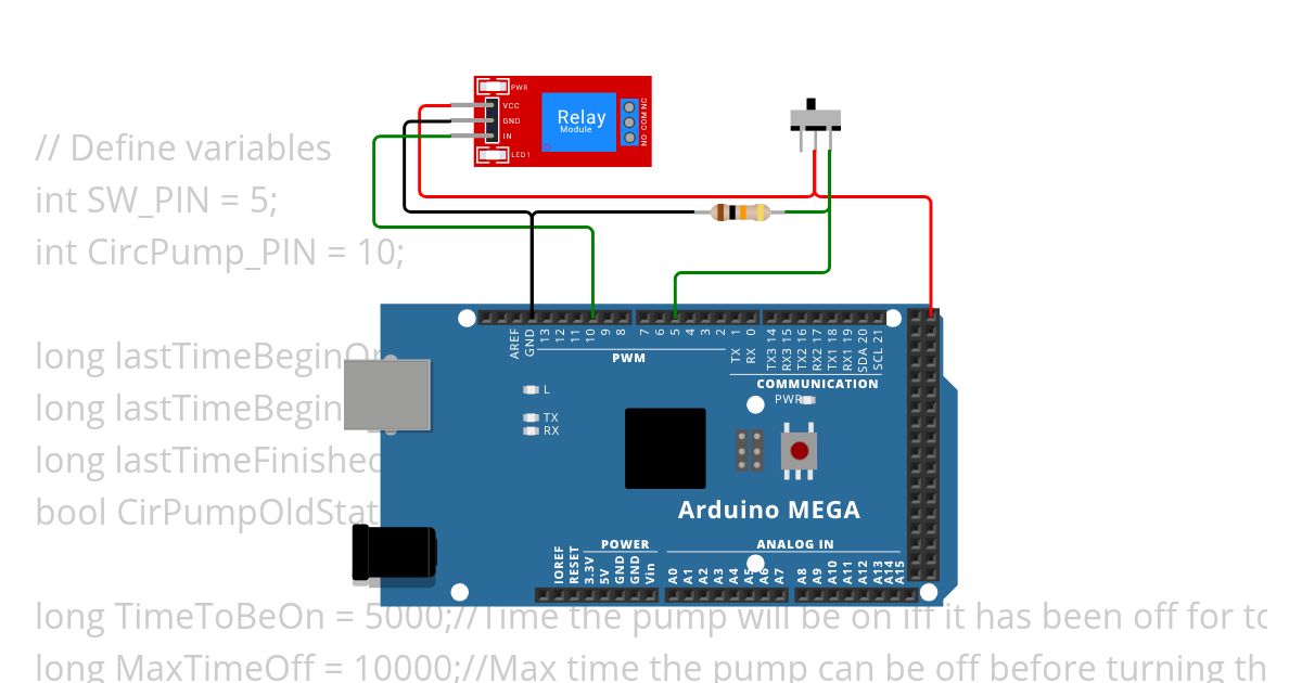 Interval timer pump V0.01 simulation
