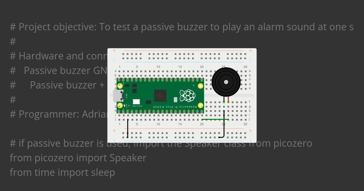 Raspberry Pi Pico Passive Buzzer (picozero) Copy