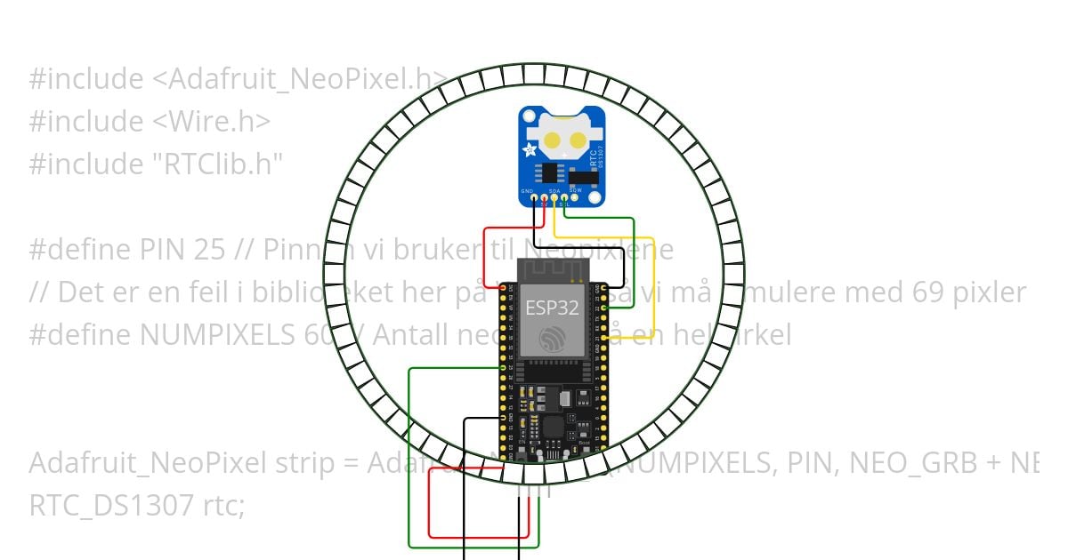 Klokke 1ELEC simulation