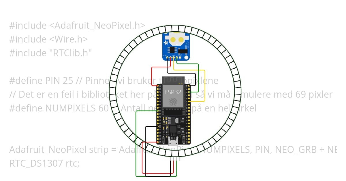 Klokke 1ELEC simulation