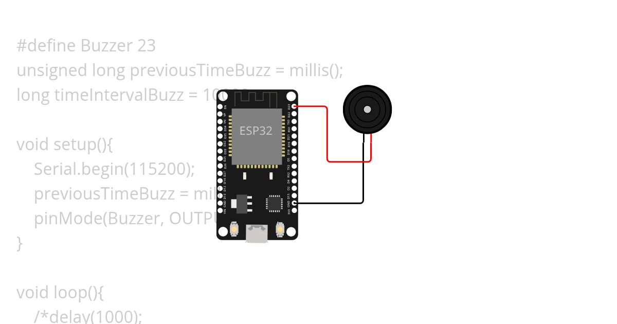 buzzer esp32 simulation