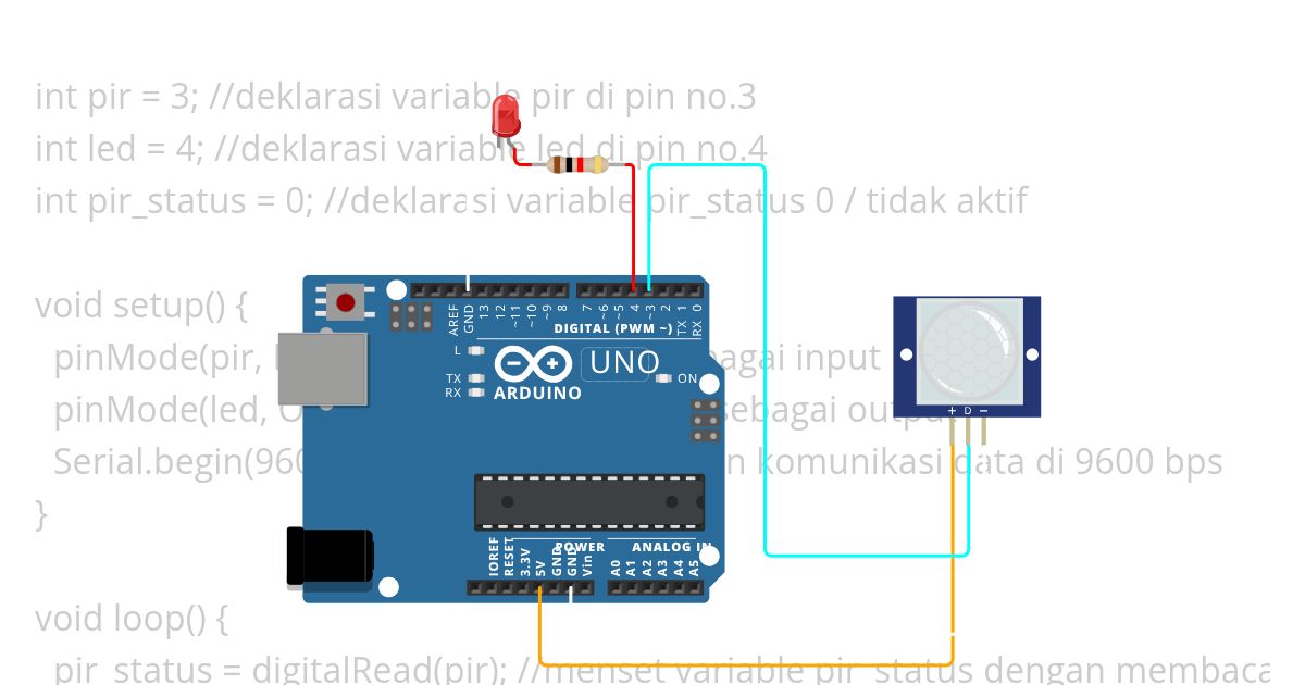 project sensor pir 2 simulation