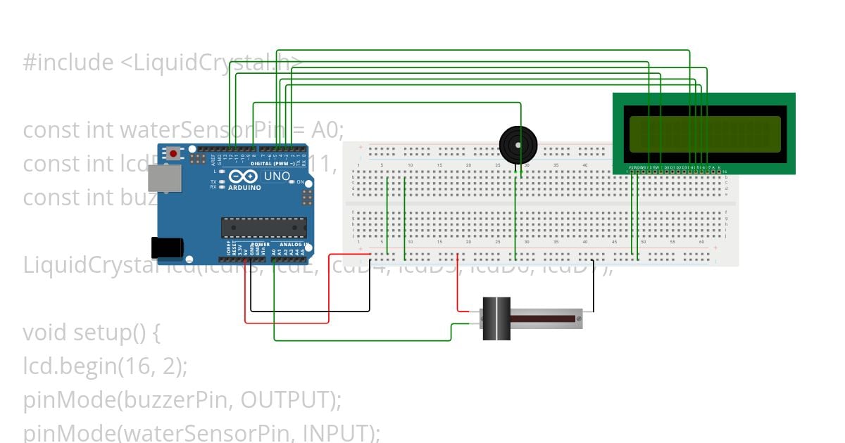 water level sensor simulation