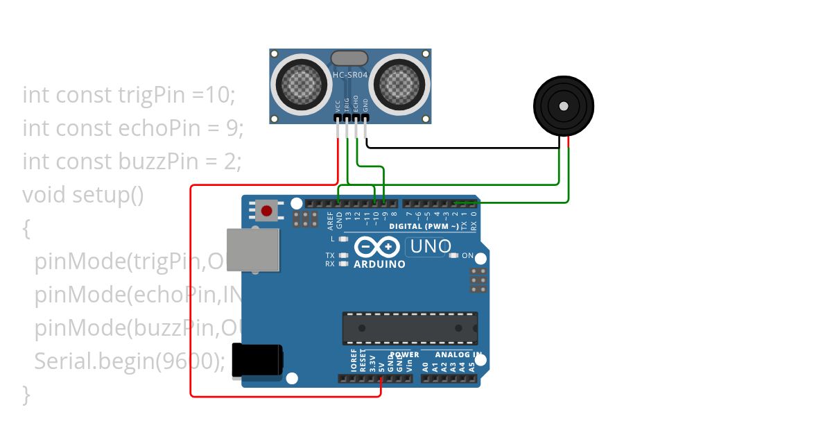 ultrasonic sensor exp 4 simulation