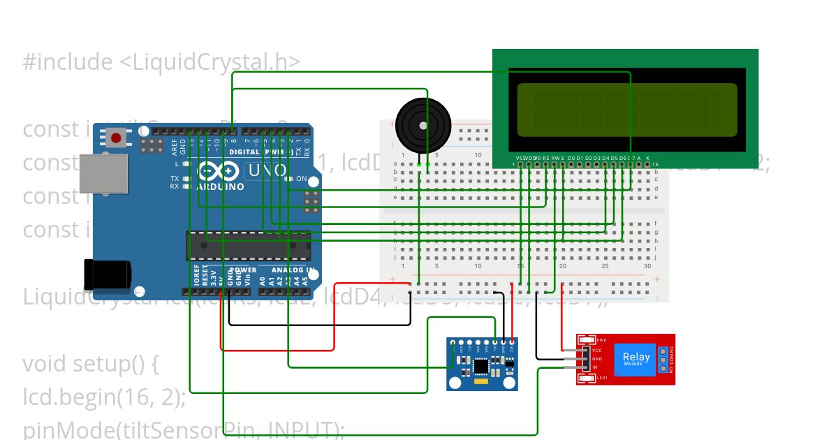 tilt sensor trial simulation