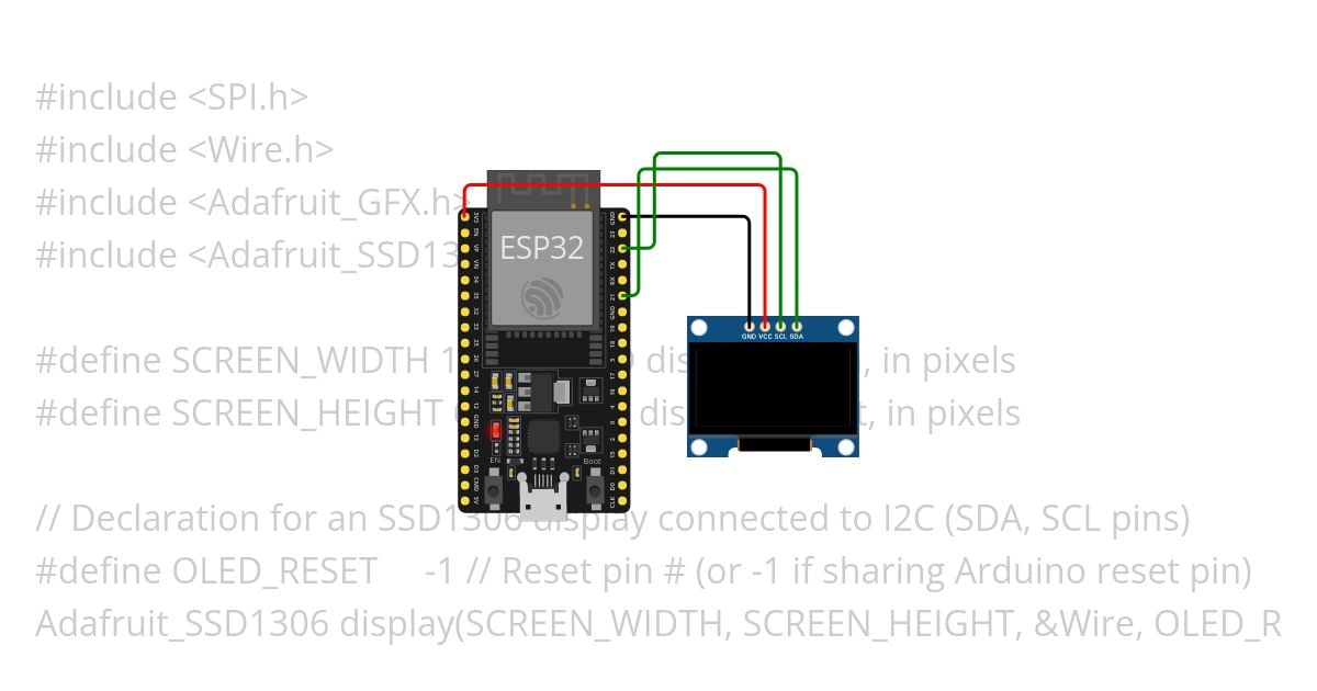 SSD1306Tst simulation