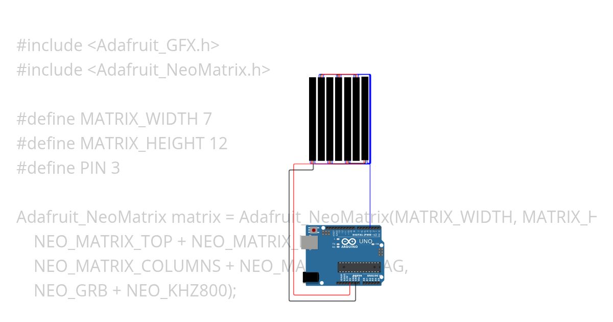 Text Stacker (matrix) simulation