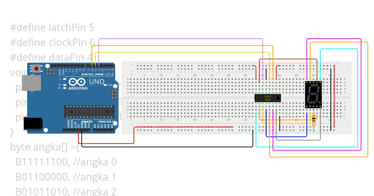 TUGAS REGISTER-74HC595-7SEGMENT F6 simulation