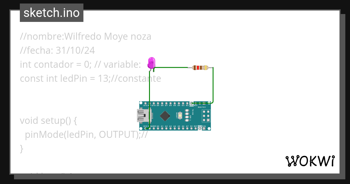 Nano🖥️ - Wokwi ESP32, STM32, Arduino Simulator