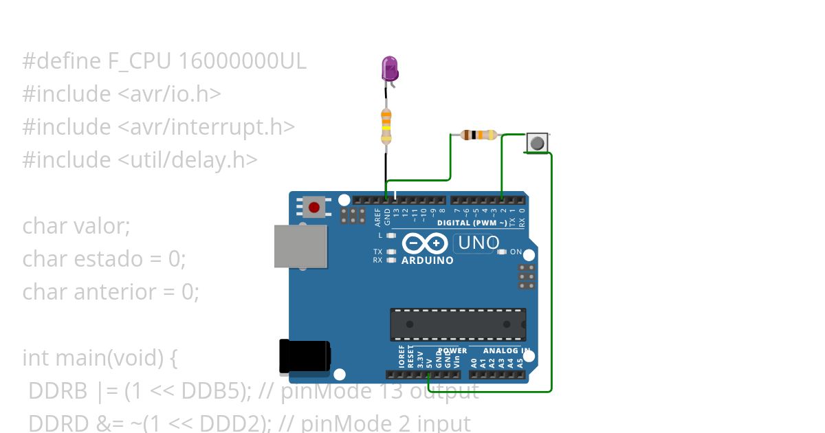 Led button 2  simulation