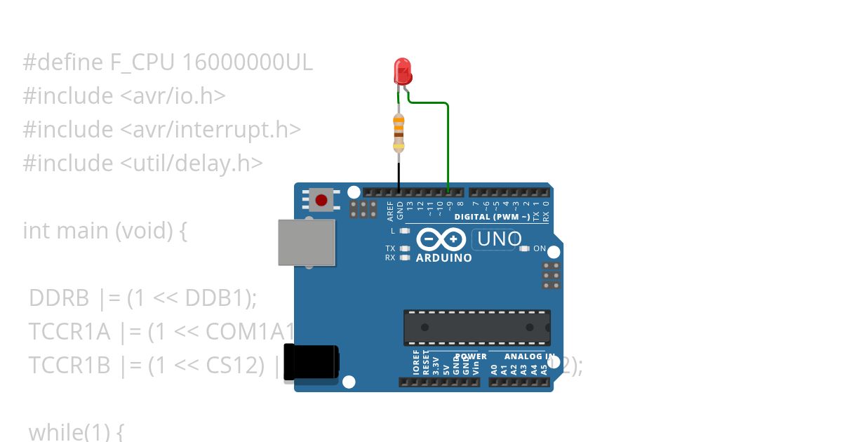 pisca pwm simulation