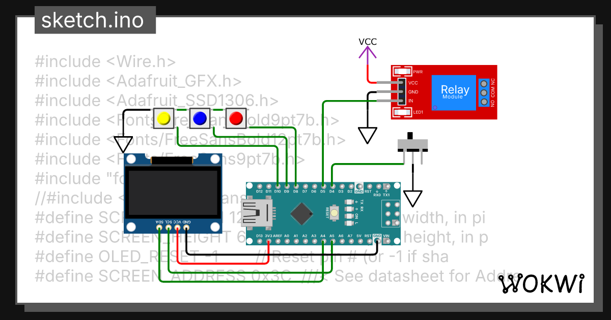 Shower Controller with OLED - Wokwi ESP32, STM32, Arduino Simulator