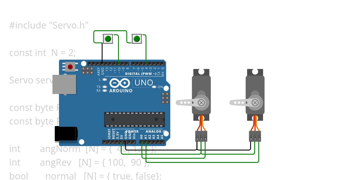 momButServos simulation