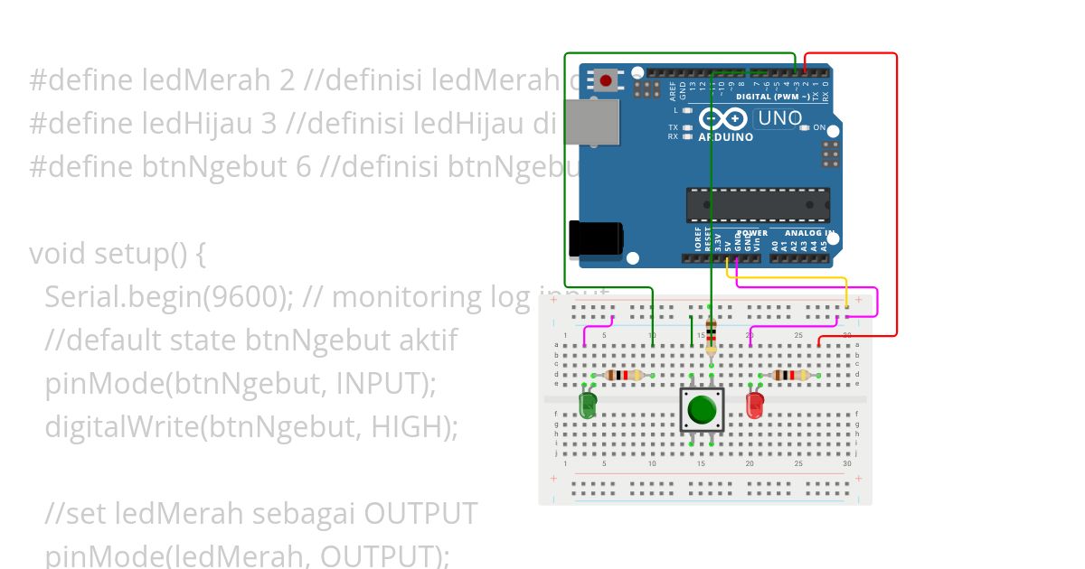 project btn arduino Zidane simulation