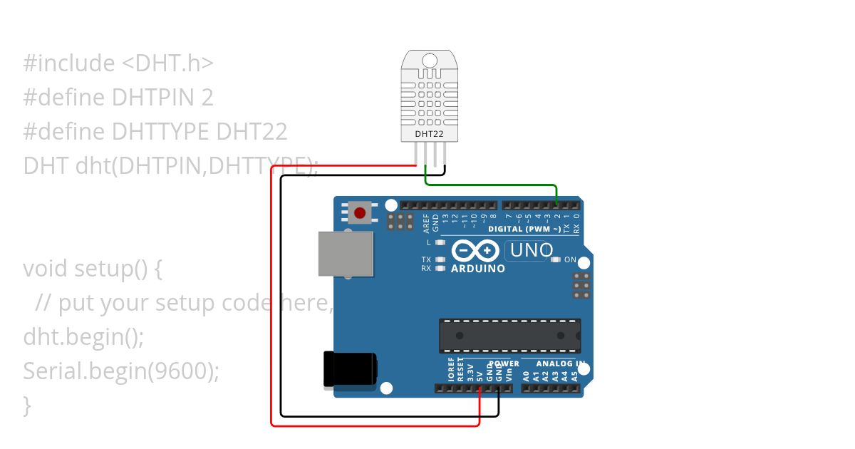 SENSOR SUHU DHT simulation