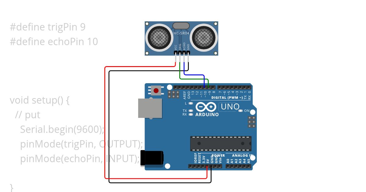 DATA SENSOR ULTRASONIK simulation