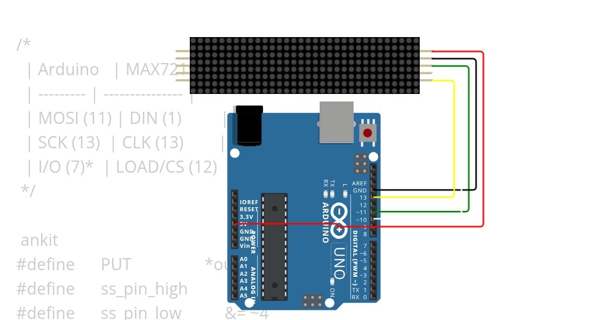 # 8.32 LED Dot Matrix (MAX7219) # Copy simulation