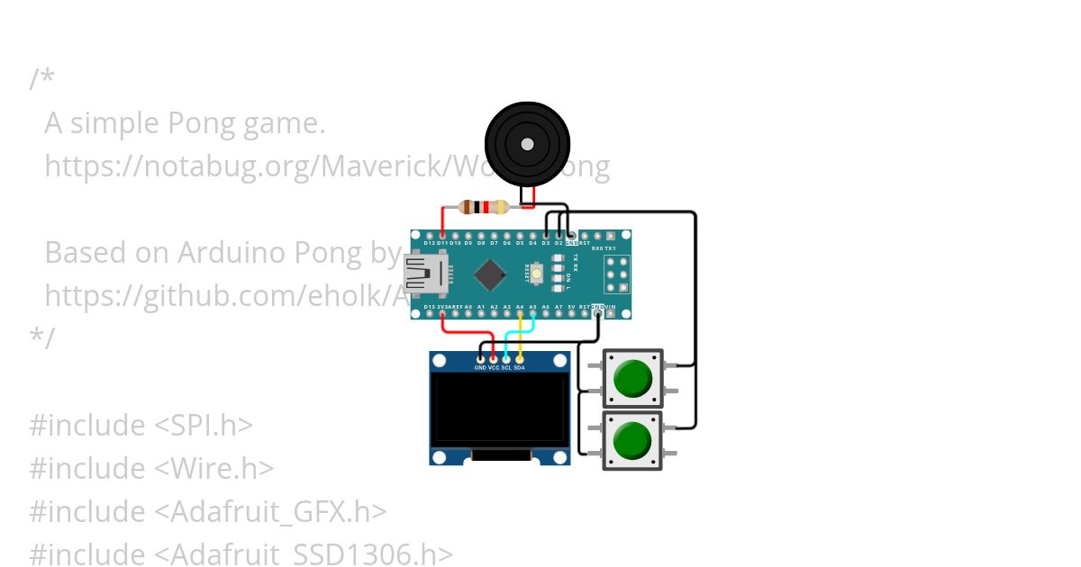 pong.ino  simulation