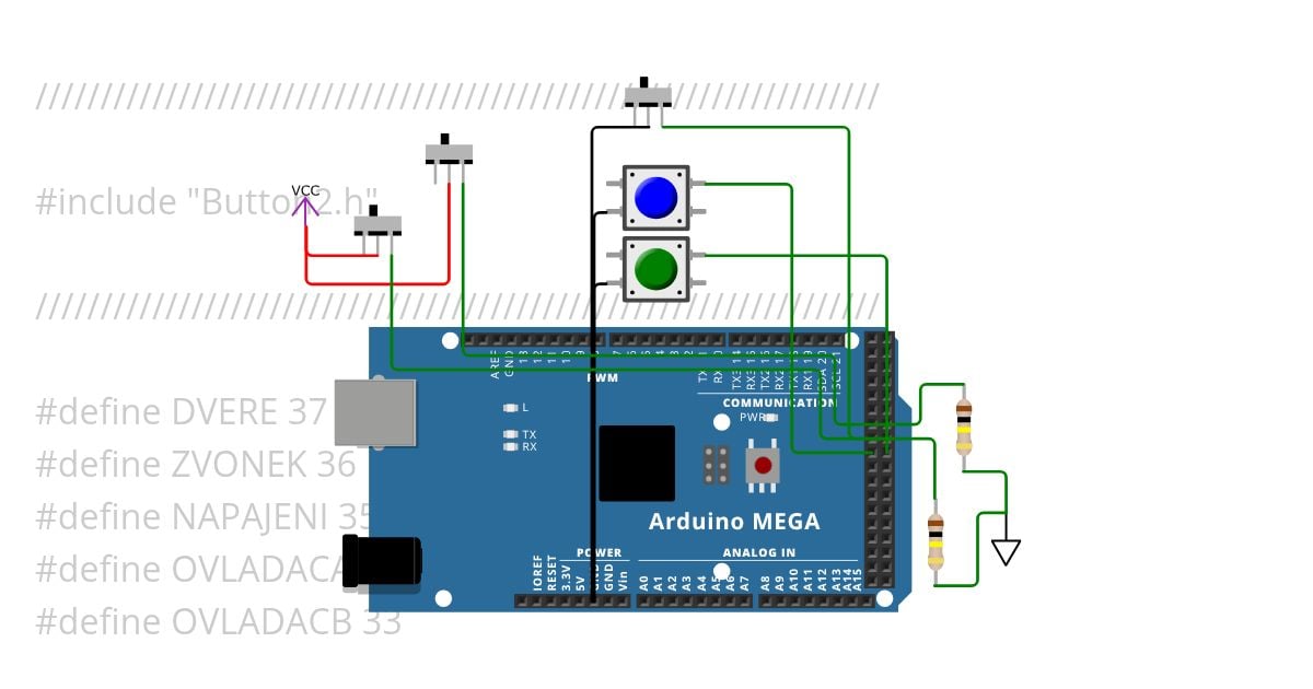 Buttons simulation