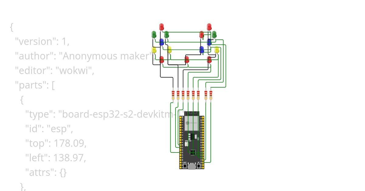 Cuenta atras 2 digitos como matriz esp32 simulation