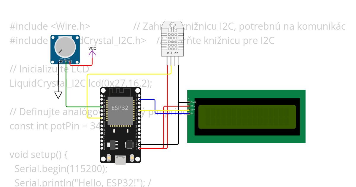 DHT-LCDESP C simulation