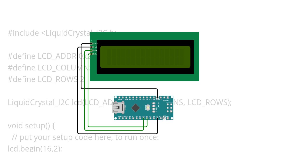 Projekt 6: LCD DISPLAY "HELLO WORLD" simulation