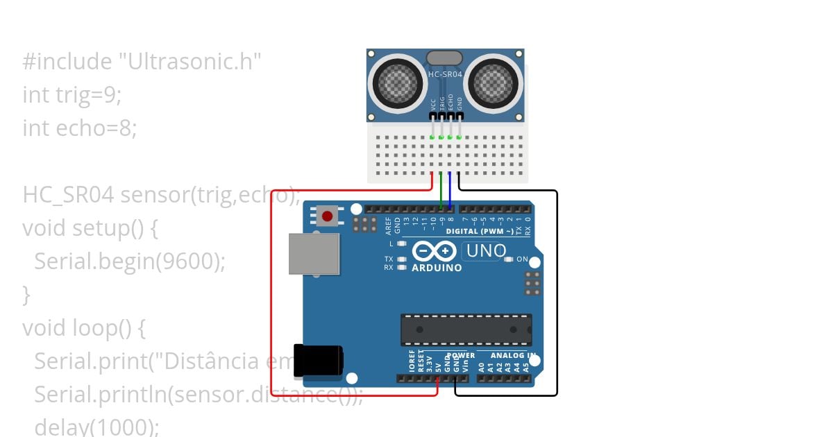 Framework Arduino II: Aula 06 HC-SR04 Biblioteca simulation