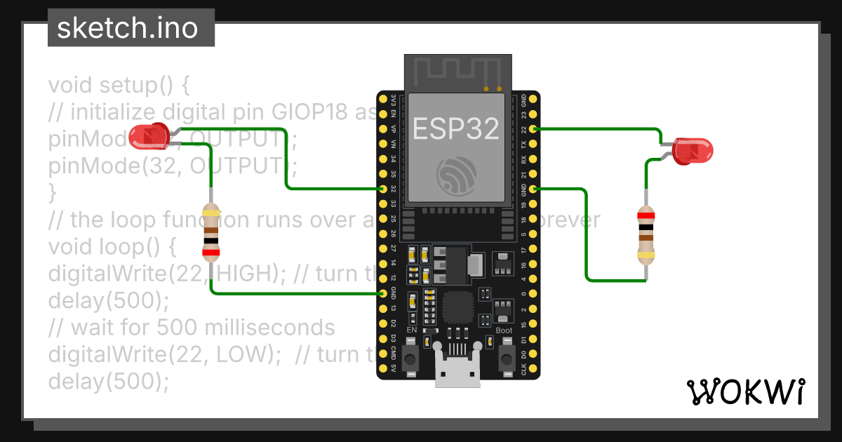 Wokwi online esp32 stm32 arduino simulator