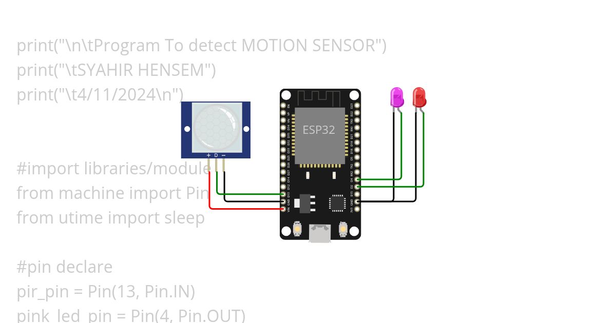 MOTION SENSOR simulation