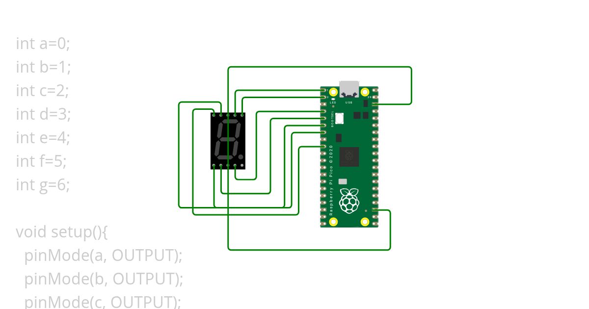 seven segment display{1} simulation