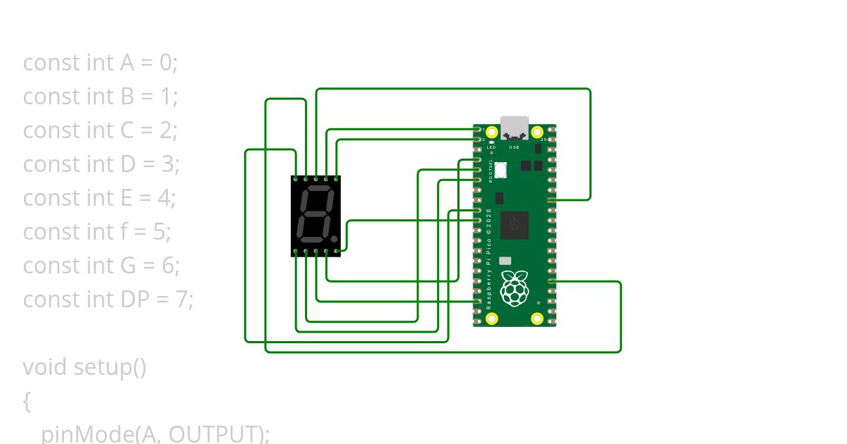 seven segment display basic simulation