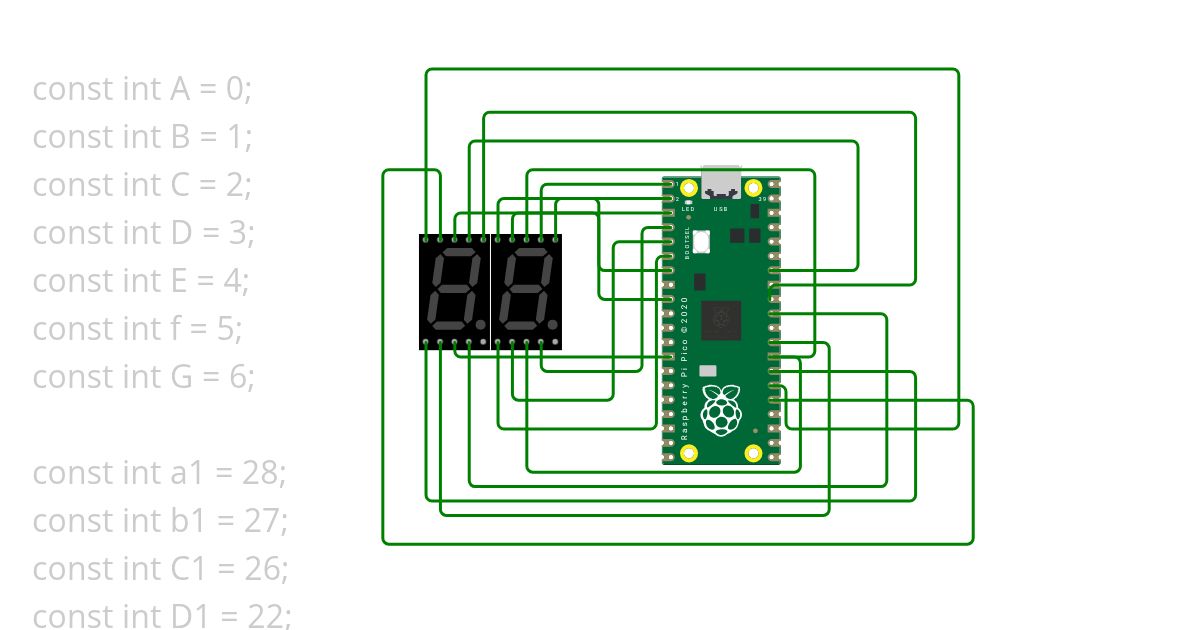 task1 seven segment display simulation