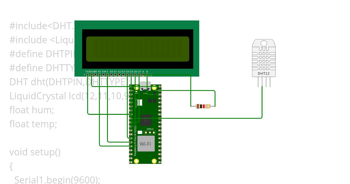 DHT22LCD simulation