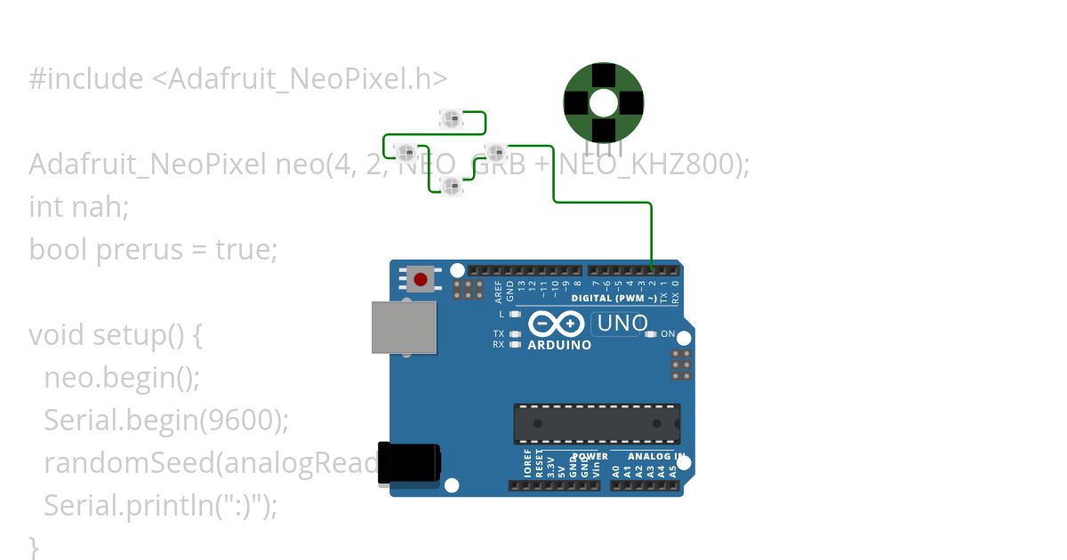 Neopixel simulation
